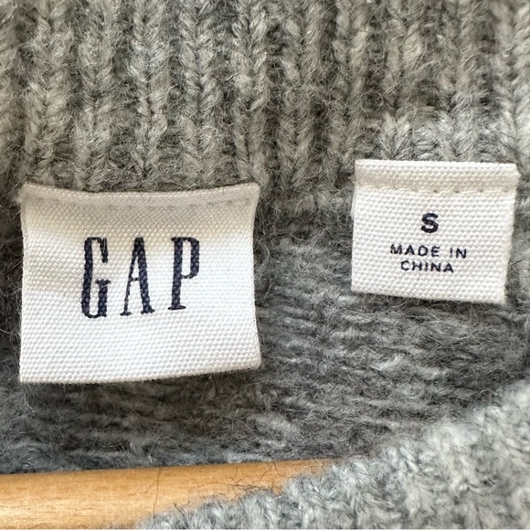 Gap Women's Forever Cozy Tunic Sweater Grey Animal Leopard Print Size S - Picture 5 of 6